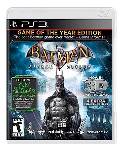 Jogo PS3 Batman Arkham Asylum Game of The Year Edition - WB