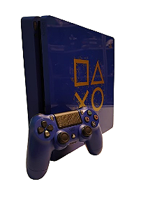 Console Playstation 4 PS4 SLIM AZUL Days of Play - 1TB - Sony