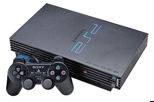 Console Playstation 2 Fat - Preto - Destravado/Desbloqueado -Sony