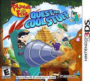 Jogo Nintendo 3DS Phineas and Ferb Quest For Cool Stuff - Majesco
