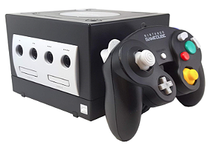 Console Nintendo Game Cube Preto Desbloqueado Pico Boot - Nintendo