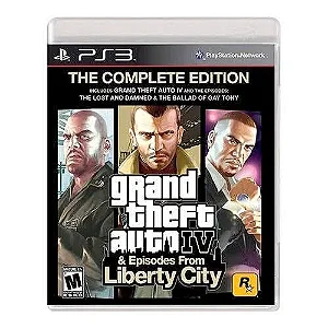 Jogo PS3 Grand Theft Auto IV GTA 4 & Episodes From Liberty City- Rockstar