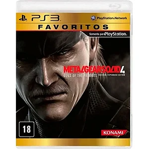 Jogo PS3 Metal Gear Solid 4: Guns of the Patriots – Favoritos – Konami