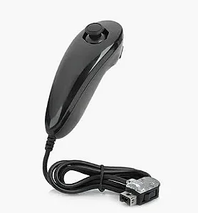 Controle Wii Nunchuk Preto - Importado