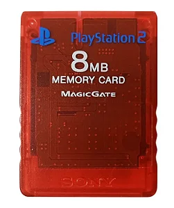 Memory Card PS2 - 8MB - Vermelho - Sony