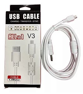 Cabo de Dados USB Carregador para Controle de PS3