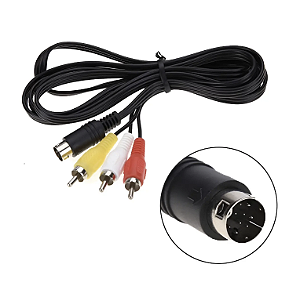 Cabo AV RCA Audio e Video para Sega Saturn