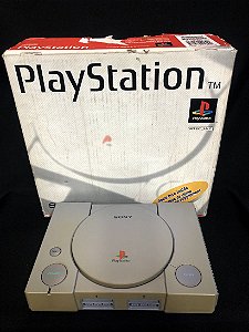 Usado Console PlayStation 1 / PSone FAT Desbloqueado na Caixa - Sony