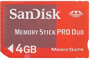 Memory Stick PRO DUO 4GB PSP - Sandisk