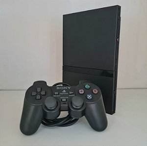 Console PlayStation 2 - PS2 - Slim - Bloqueado - Sony