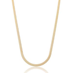 Colar Fita 3MM Banhado a Ouro 18k