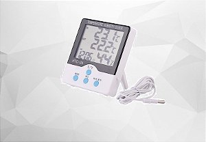 Termo-higrômetro Digital  com sensor externo  -50 a 70°C   10 a 99%UR  HTC-2A