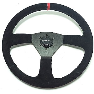 VOLANTE R SPAK CAMURÇA HASTE PRETA REVESTIDA TARJA VERMELHA (SPK 1S31T) LOWV