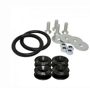 ANILHA DE ENGATE RÁPIDO PARA FIXAÇÃO DE PÁRA-CHOQUE PRETO (MHBL-1-P) METAL HORSE