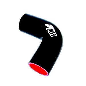 MANGOTE SILICONE CURVA 90º 2" PRETO (MHSH-90-51-120) METAL HORSE