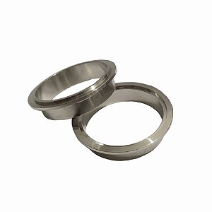 FLANGE MACHO E FÊMEA INOX PARA ABRAÇADEIRA V-BAND 2¾" (MHVB-FMF-2-3/4-SS) METAL HORSE