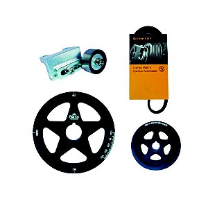 CONJUNTO POLIAS + ESTICADOR FUSCA PT (1082-2) RGTX