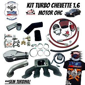 KIT TURBO CHEVETTE OHC 1.6 SEM TURBINA THOR RACING