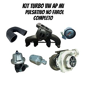 KIT TURBO VW AP MI 1.8 E 2.0 PULSATIVO FAROL COM TURBINA APL525