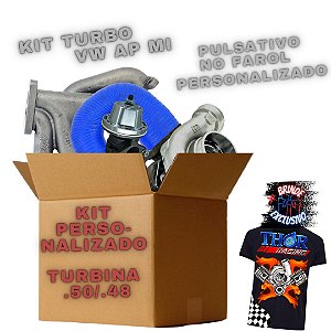 KIT TURBO VW AP PULSATIVO FAROL PERSONALIZADO COM TURBINA .50/.48