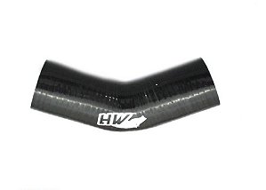 MANGOTE SILICONE CURVA 45º 2" PRETO (MHSH-45-51-185) METAL HORSE