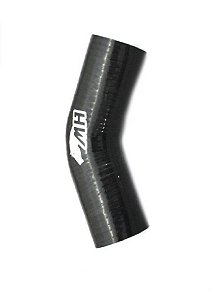 MANGOTE SILICONE CURVA 45º 2½" PRETO (MHSH-45-63-125) METAL HORSE