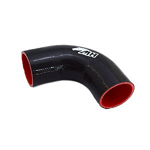 MANGOTE SILICONE REDUCAO CURVA 90º 2¾" X 2½" PRETO (MHSH-90-70-63-125) METAL HORSE