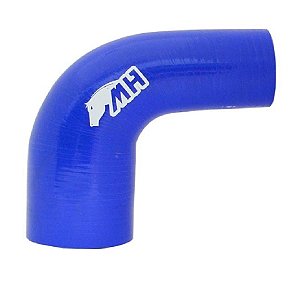 MANGOTE SILICONE REDUCAO CURVA 90º 2½" X 2" AZUL (MHSH-90-63-51-102A) METAL HORSE