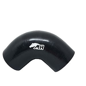 MANGOTE SILICONE CURVA 90º 4" PRETO (MHSH-90-102-152) METAL HORSE