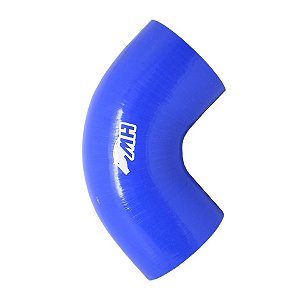 MANGOTE SILICONE CURVA 90º 3½" AZUL (MHSH-90-89-125A) METAL HORSE