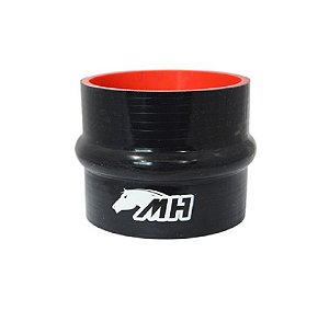 MANGOTE SILICONE RETO EMENDA C/ HUMP 4" PRETO (MHSH-RH-102-100) METAL HORSE