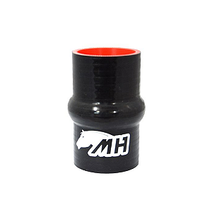 MANGOTE SILICONE RETO EMENDA C/ HUMP 2" PRETO (MHSH-RH-51-100) METAL HORSE