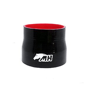 MANGOTE SILICONE REDUÇÃO RETO 4" X 3½" PRETO (MHSH-R-102-89-100) METAL HORSE