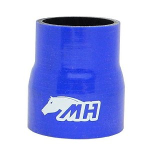 MANGOTE SILICONE REDUÇÃO RETO 3" X 2½" AZUL (MHSH-R-76-63-100A) METAL HORSE