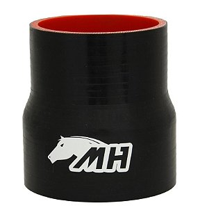 MANGOTE SILICONE REDUCAO RETO 3½" X 3" PRETO (MHSH-R-89-76-100) METAL HORSE