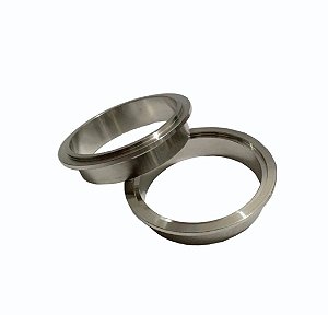 FLANGE MACHO E FEMEA INOX PARA ABRACADEIRA V-BAND 3" (MHVB-FMF-3-SS) METAL HORSE