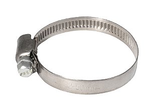 ABRAÇADEIRA ROSCA SEM FIM INOX 32-50MM (MHNC-32-50-SS) METAL HORSE