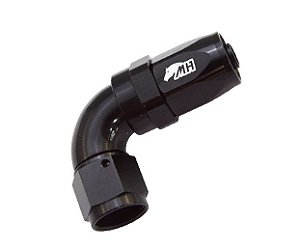 CONEXAO 8AN / AN8 90° PRETA (MHCA-90-8-P) METAL HORSE