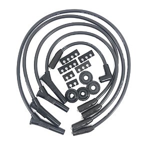CABO VELA SILICONE 10MM KOMBI/FUSCA PRETO PONTA PRETA (PSI 070) PSI