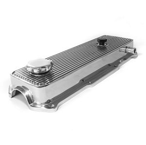 TAMPA VALVULA VW AP ALUMINIO POLIDA ALETADA DIAMANTADA (RC207CR) RACE CHROME