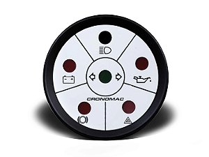 SINALEIRA ELÉTRICA 52MM STREET BRANCO CRONOMAC