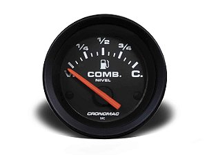 INDICADOR NÍVEL COMBUSTÍVEL 52MM 475 ELÉTRICO ST PT CRONOMAC
