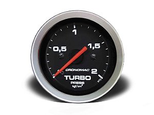 MANÔMETRO TURBO 52MM MECÂNICO 2KG SPORT (155302TP) CRONOMAC