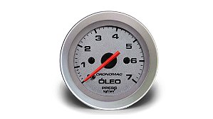 MANÔMETRO ÓLEO 52MM MECÂNICO 7KG RACING (155107RT) CRONOMAC