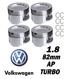 JOGO DE PISTÕES TURBO VW AP 1.8 82MM CÔNCAVO 800CV (R003-0003-J) AFP
