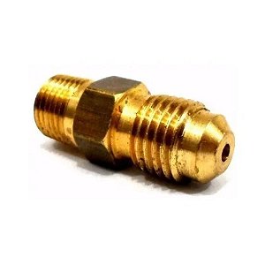 NIPLE LATÃO AR/ÓLEO 1/8NPT RETO COM REDUÇÃO BEEP TURBO