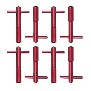 WING NUTS AP TIPO T ALUMÍNIO COM 8 UNIDADES VM RACE CHROME