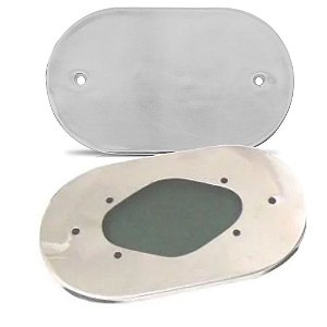 BASE FILTRO MARMITA H34 CROMADA (RC113CR) RACE CHROME