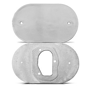 BASE FILTRO MARMITA MINI PROGRESSIVO CROMADA (RC111CR) RACE CHROME
