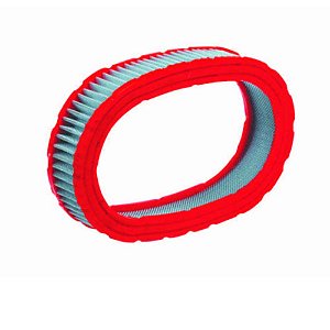 FILTRO AR ELEMENTO MARMITA TECIDO BRANCO BORDA VERMELHA RACE CHROME